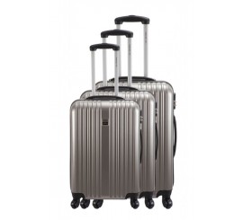 Set de 3 Valises France BAG en Polycarbonate légères, bronze