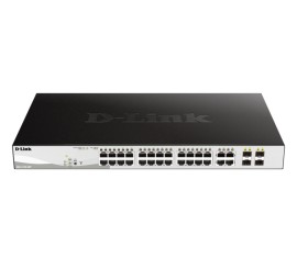 D-Link Smart switch DGS-1210-28P, 24 ports Gigabit PoE + 4 ports Combo SFP,