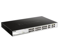 D-Link Smart switch DGS-1210-28MP, 24 ports Gigabit PoE + 4 ports Combo SFP,