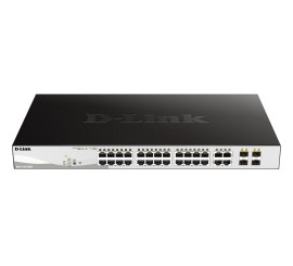 D-Link Smart switch DGS-1210-28MP, 24 ports Gigabit PoE + 4 ports Combo SFP,