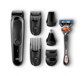 Braun Kit tondeuse polyvalente MGK3060 : kit de coupe de précision visage et cheveux 8-en-1