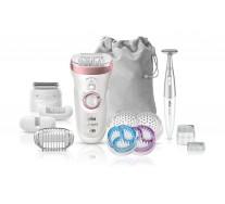 Épilateur Braun Silk-épil 9/980 SkinSpa SensoSmart™ Or rose - Système 4 en 1 épilation, 13 accessoires