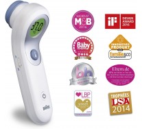 Braun Thermomètre Sans Contact + Frontal, NTF3000