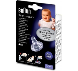 Braun LF40 Embouts jetables pour thermomètres auriculaires transparent