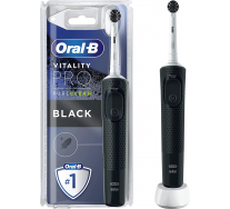 Oral-B Vitality 100 Brosse À Dents Électrique Rechargeable, couleur noir, blanc et mauve