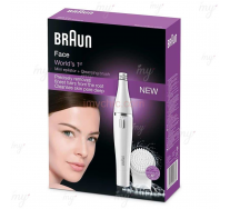 Braun Face 810 - Épilateur visage et brosse nettoyante visage à micro-oscillations