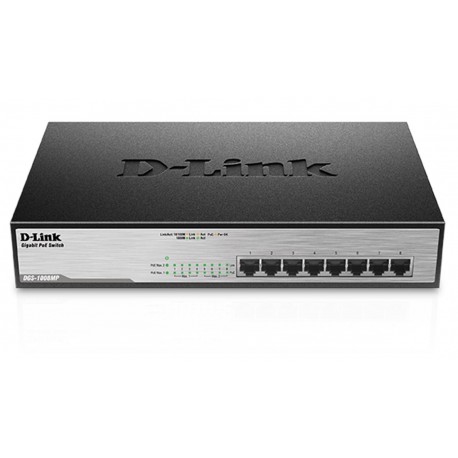 SWITCH D-Link 8-PORT PoE DGS-1008MP