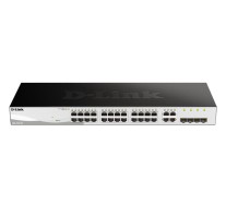 Dlink Switch DGS-1210-28, 24 ports Gigabit + 4 ports Combo SFP,